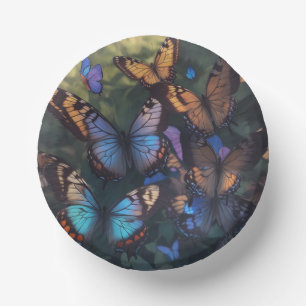 Beautiful butterfly pattern  paper plate