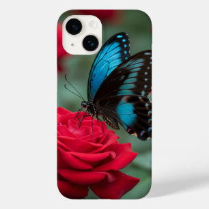 Beautiful Butterfly Red Roses - Stunning Case-Mate iPhone 14 Case