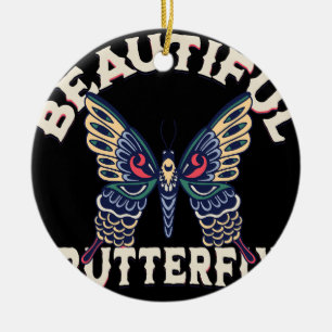 beautiful-butterfly-retro-vector-art-illustration- ceramic tree decoration