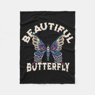 beautiful-butterfly-retro-vector-art-illustration- fleece blanket