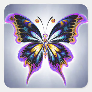 Beautiful Butterfly Square Sticker