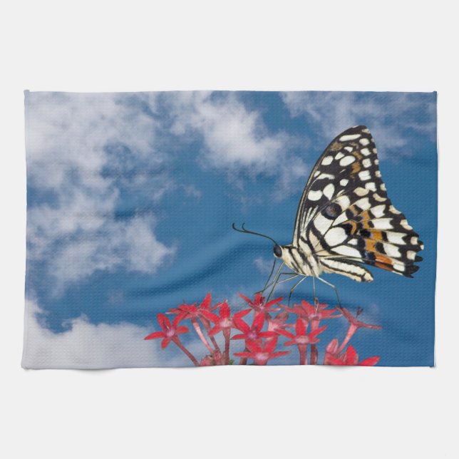 Beautiful Butterfly Tea Towel (Horizontal)