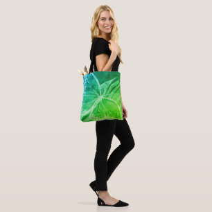 Beautiful Butterfly Tote Bag Green Blue