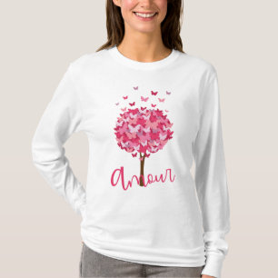 Beautiful Butterfly Tree Amour Love Tree of Life T T-Shirt