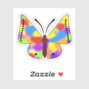Beautiful Butterfly with rainbow wings