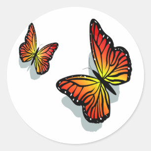 Beautiful Butterfly's Classic Round Sticker