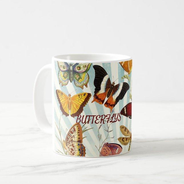 Beautiful Butterflys Coffee Mug (Front Left)