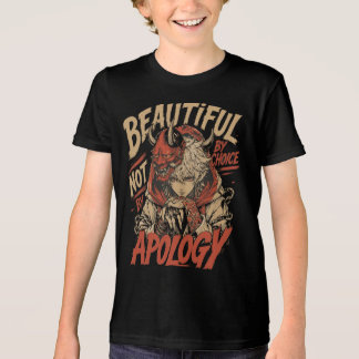Beautiful By Choice Not By Apology Anime Tri-Blend Shirt