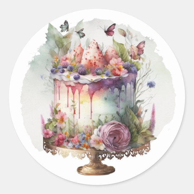 Beautiful Cake Stickers (Front)