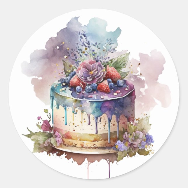 Beautiful Cake Stickers (Front)