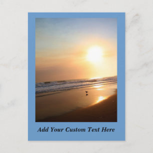Beautiful California Ocean Sunset Postcard