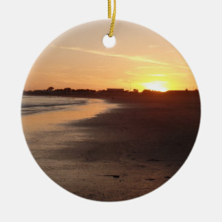 Beautiful California Sunset Beach Ornament
