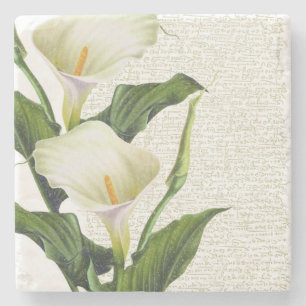 Beautiful Calla Lilies Stone Coaster