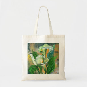Beautiful Calla Lily Flower Tote Bag Painting