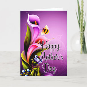 Beautiful Calla Lily Flowers Mother's Day Card