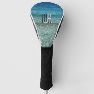 Beautiful Calm Caribbean Sea Monogrammed Golf Head Cover