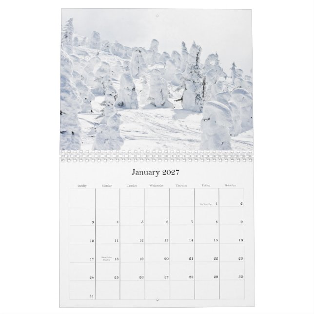 Beautiful Canada Calendar (Jan 2027)