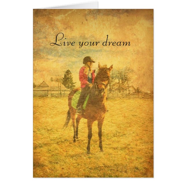 Beautiful Card! Vintage-feel, distressed artsy (Front)