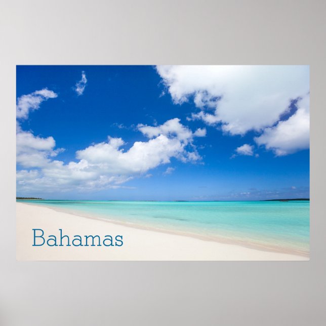 Beautiful Caribbean beach Poster (Front)