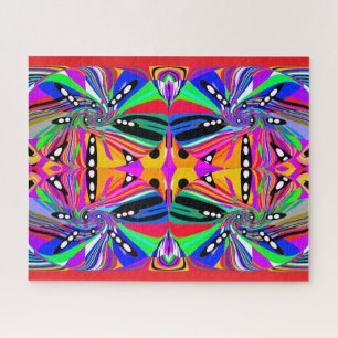Beautiful carnival of colours abstract art jigsaw puzzle
