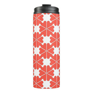 Beautiful cartoon greeting card with colourful flo thermal tumbler