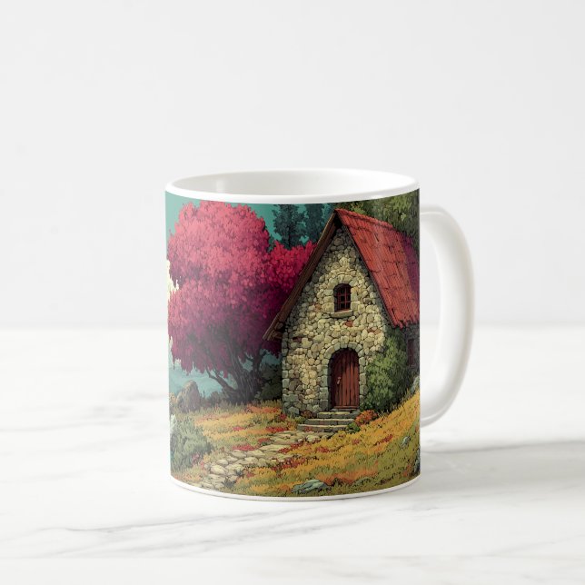 Beautiful Cartoon Landscape Mug (Front Right)