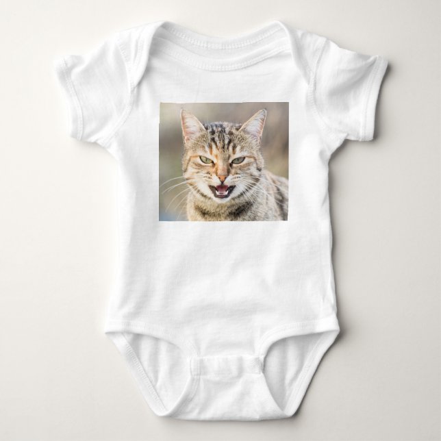 Beautiful cat baby bodysuit (Front)