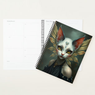Beautiful Cat Fairy portrait Planner