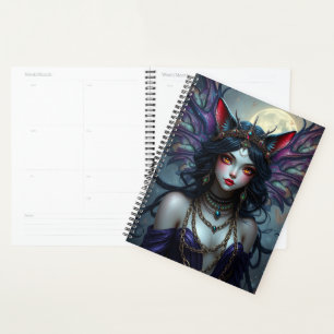 Beautiful Cat Fairy portrait Planner