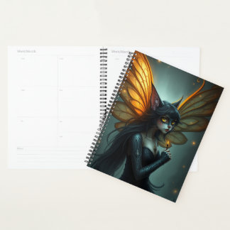 Beautiful Cat Fairy portrait  Planner