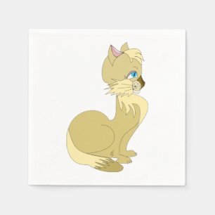 Beautiful Cat Napkins - Customisable