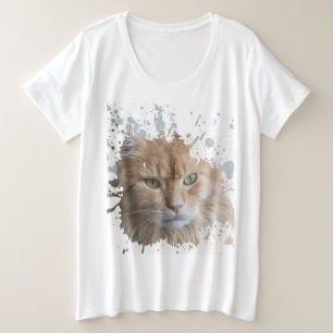 Beautiful Cat Plus Size T-Shirt