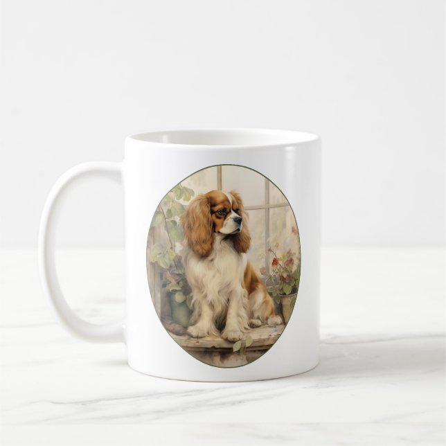Beautiful Cavalier Spaniel Coffee Mug (Left)