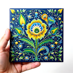 💙 Beautiful Celestial Harmony Iznik Tile