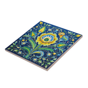 💙 Beautiful Celestial Harmony Iznik Tile