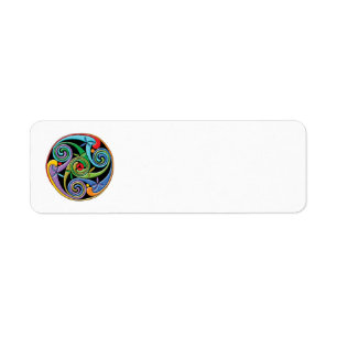 Beautiful Celtic Mandala with Colourful Swirls
