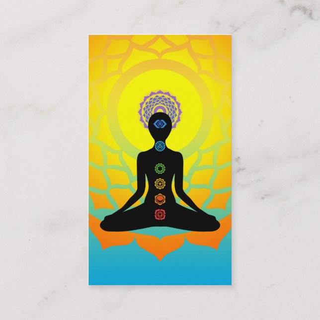 beautiful chakras business card (Back)
