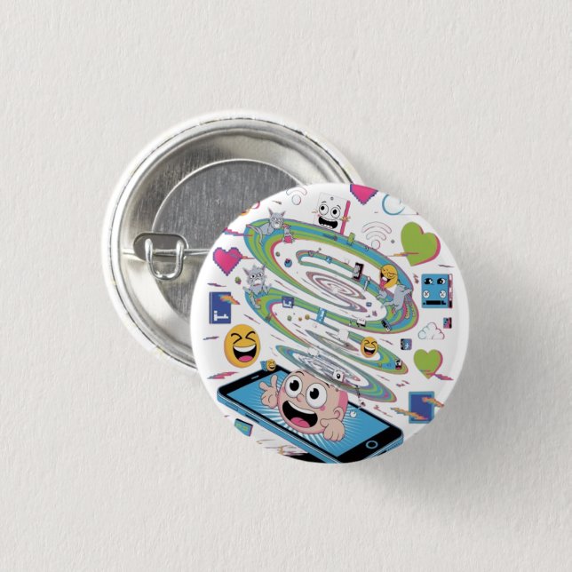 Beautiful Chaos  3 Cm Round Badge (Front & Back)