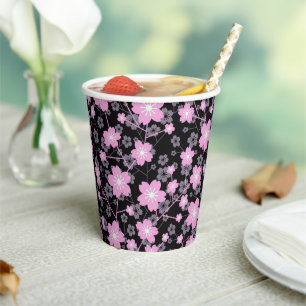 Beautiful Cherry Blossom design Paper Cups