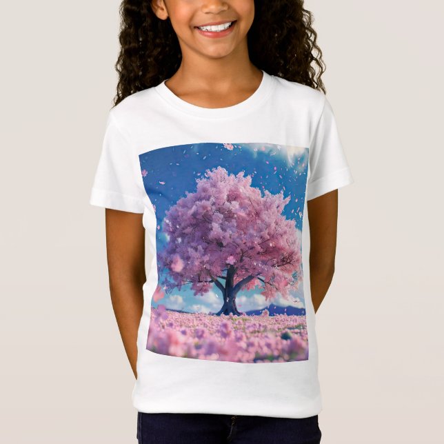 Beautiful cherry blossom tree T-Shirt (Front)