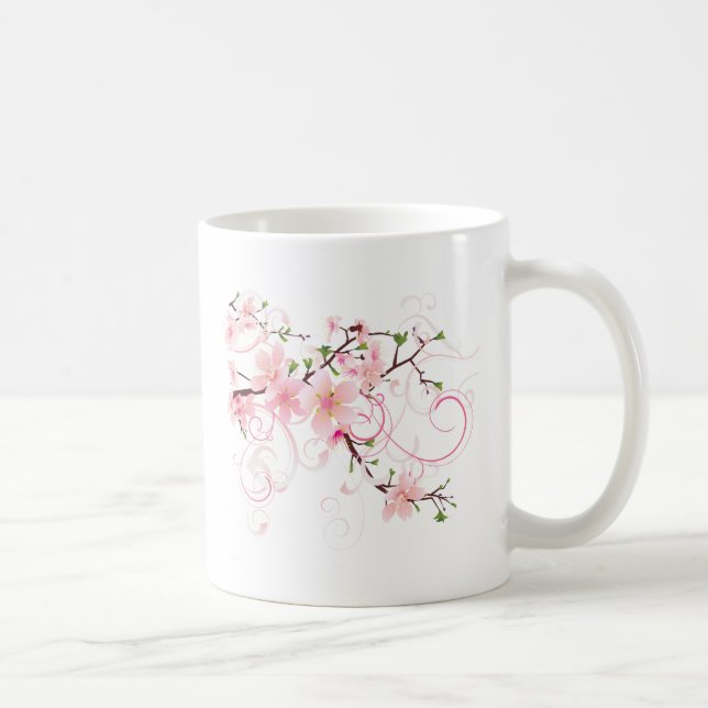 Beautiful Cherry Blossoms Coffee Mug (Right)