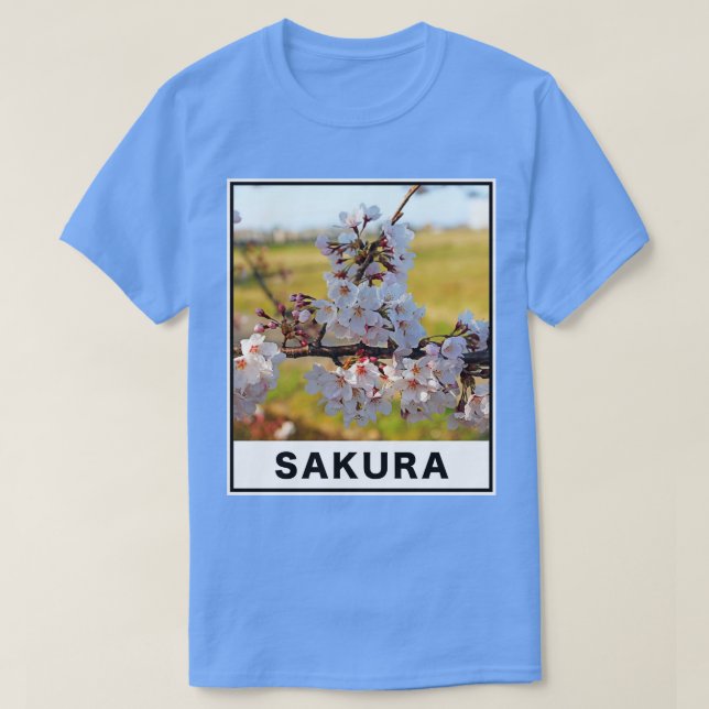 Beautiful Cherry Blossoms Floral Photography T-Shirt (Design Front)