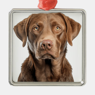 BEAUTIFUL CHESAPEAKE BAY RETRIEVER DOG METAL TREE DECORATION