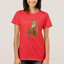 Beautiful Chestnut Horse Bible Verse T-shirt