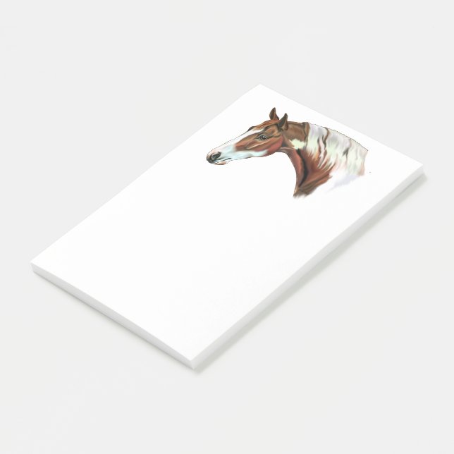 Beautiful Chestnut Tovero Paint Horse Post-it Notes (Angled)