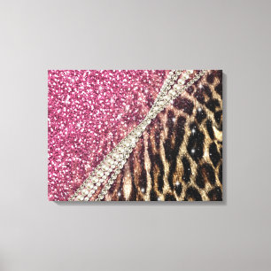 Beautiful chic girly leopard animal faux fur print