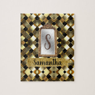 Beautiful Chic Girly Mirror Elegant Bday Gift Jigsaw Puzzle