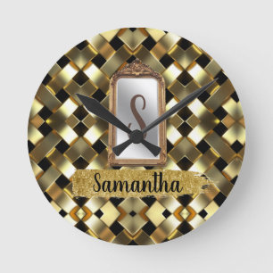 Beautiful Chic Girly Mirror Elegant Bday Gift Round Clock