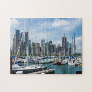 Beautiful Chicago Harbour Jigsaw Puzzle
