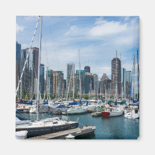Beautiful Chicago Harbour Magnet